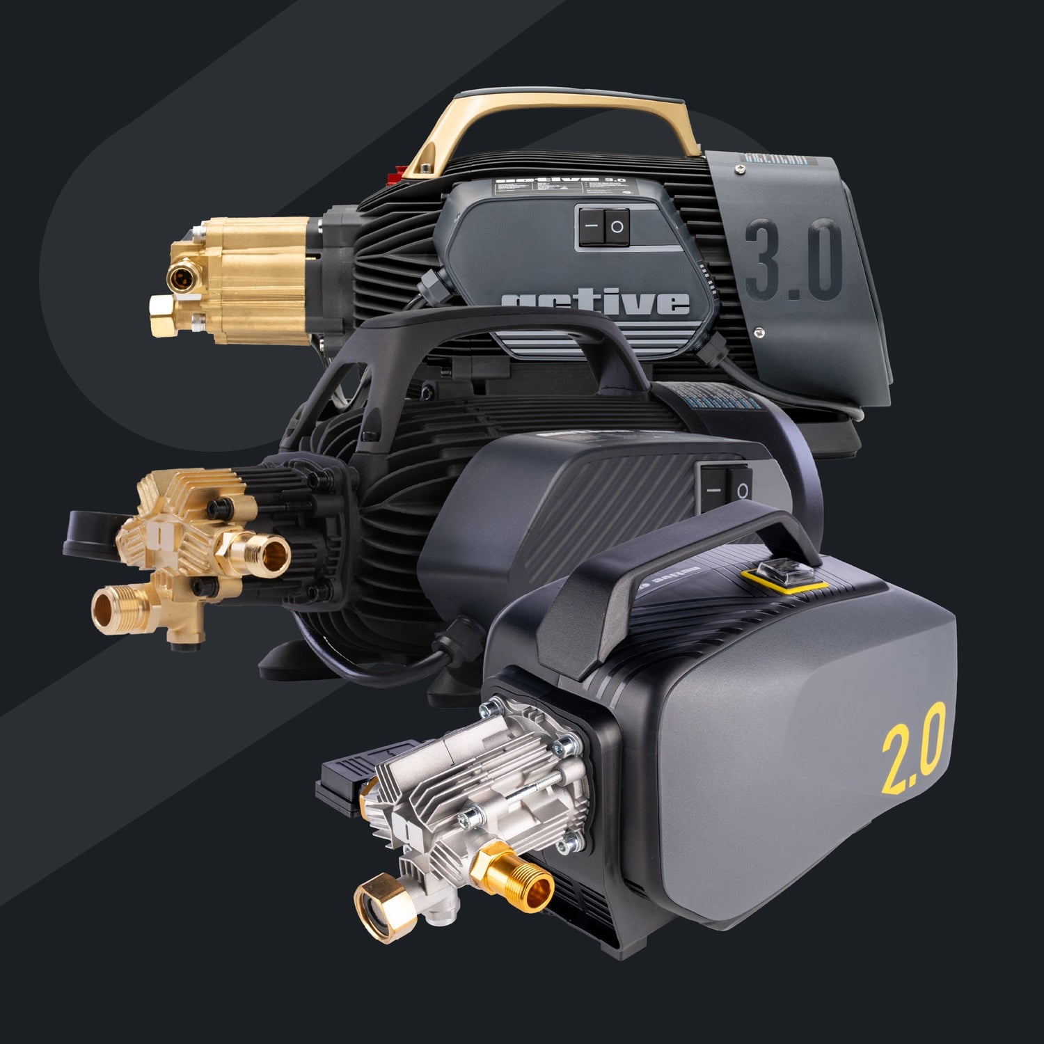 Active 2.0 Pressure washer front angle picture
