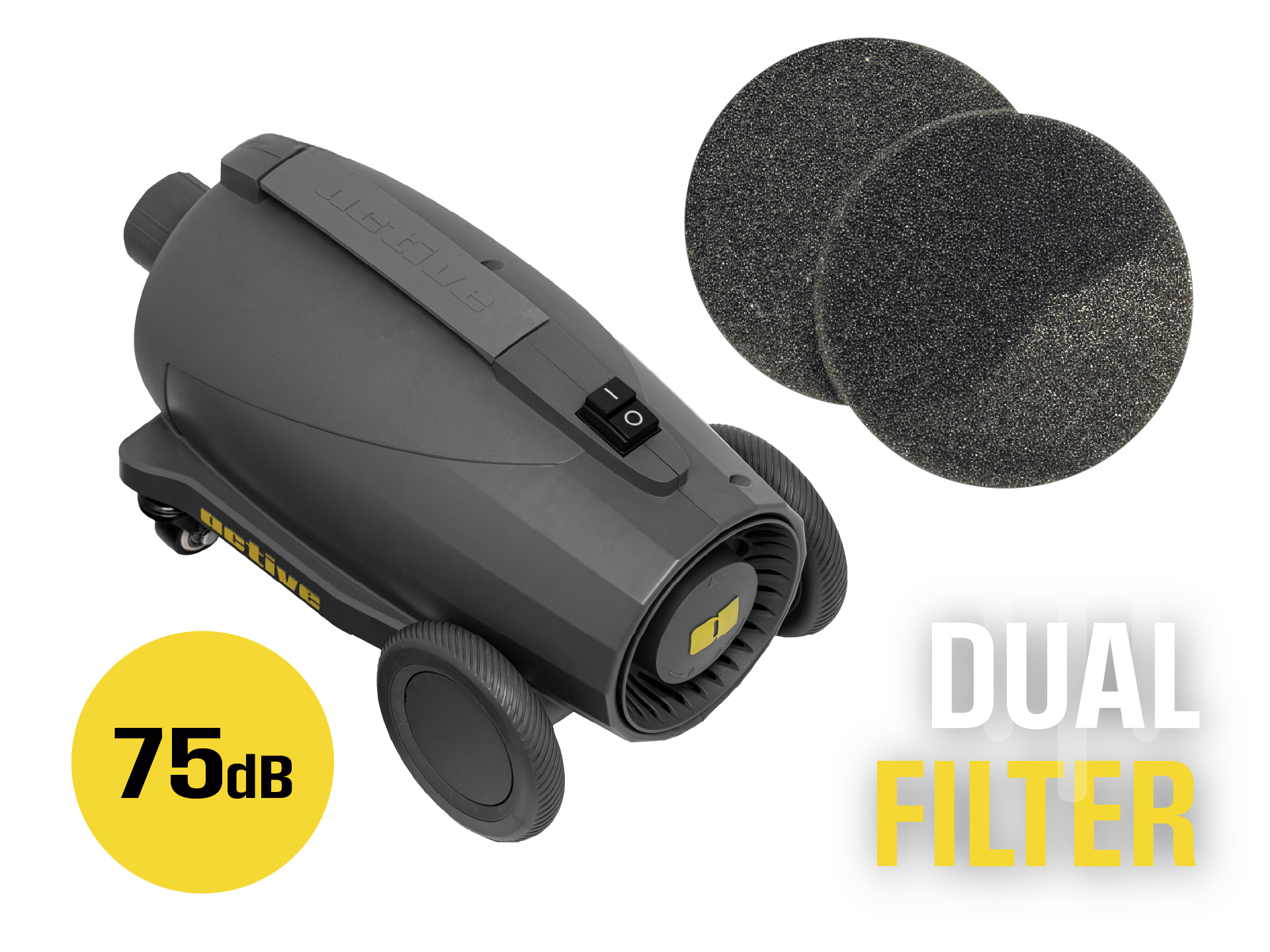 Quiet Motor & Dual Filter