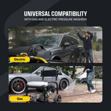 Active™ 100’ Pressure Washer Extension Hose – 5/16" Steel Braided