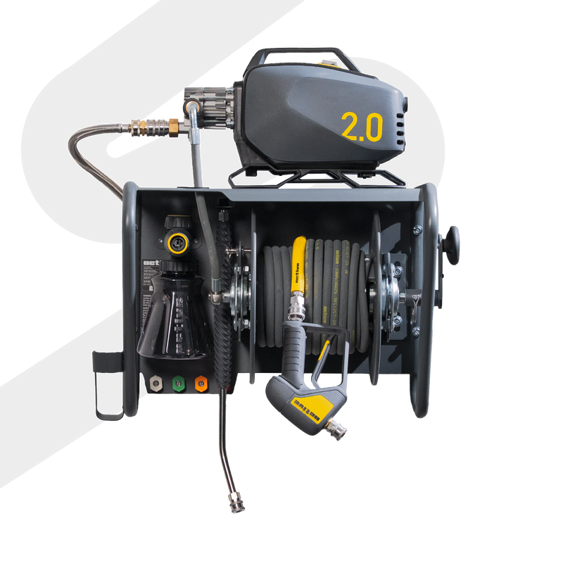 Active 2.0 Electric Pressure Washer Fixed Wall Mount & Accessory Solution (100’ Hose) (Wall Mount on Backorder)