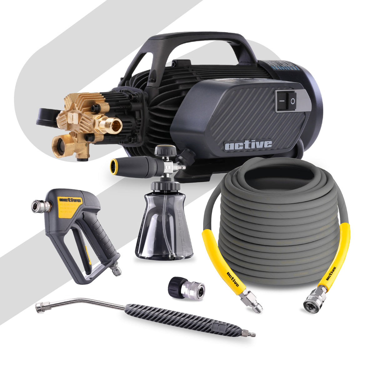Active 2.3 Electric Pressure Washer & Accessory Solution (100’ Hose)