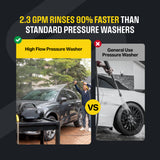 Active 2.3 Electric Pressure Washer Fixed Wall Mount & Accessory Solution (75’ Hose)