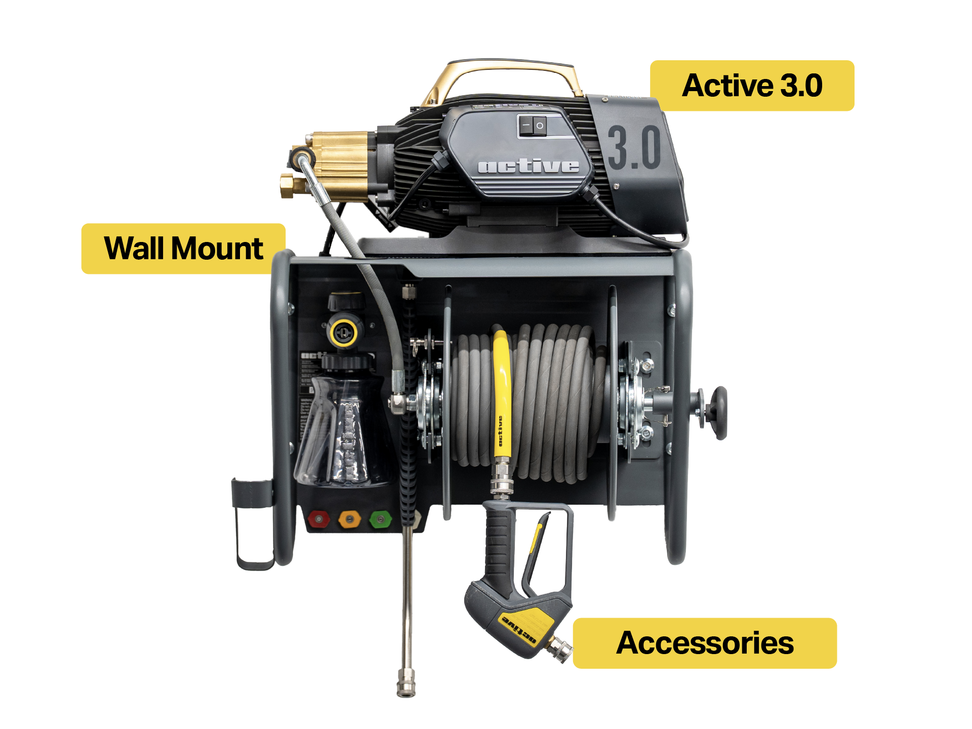 Active 3.0 + Wall Mount + Accessories